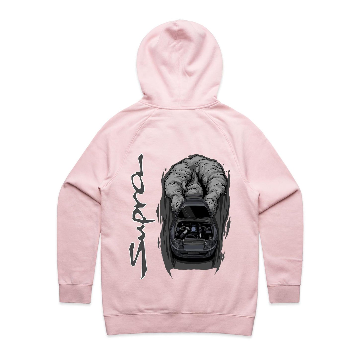 Toyota Supra Burnout Womans Hoodie