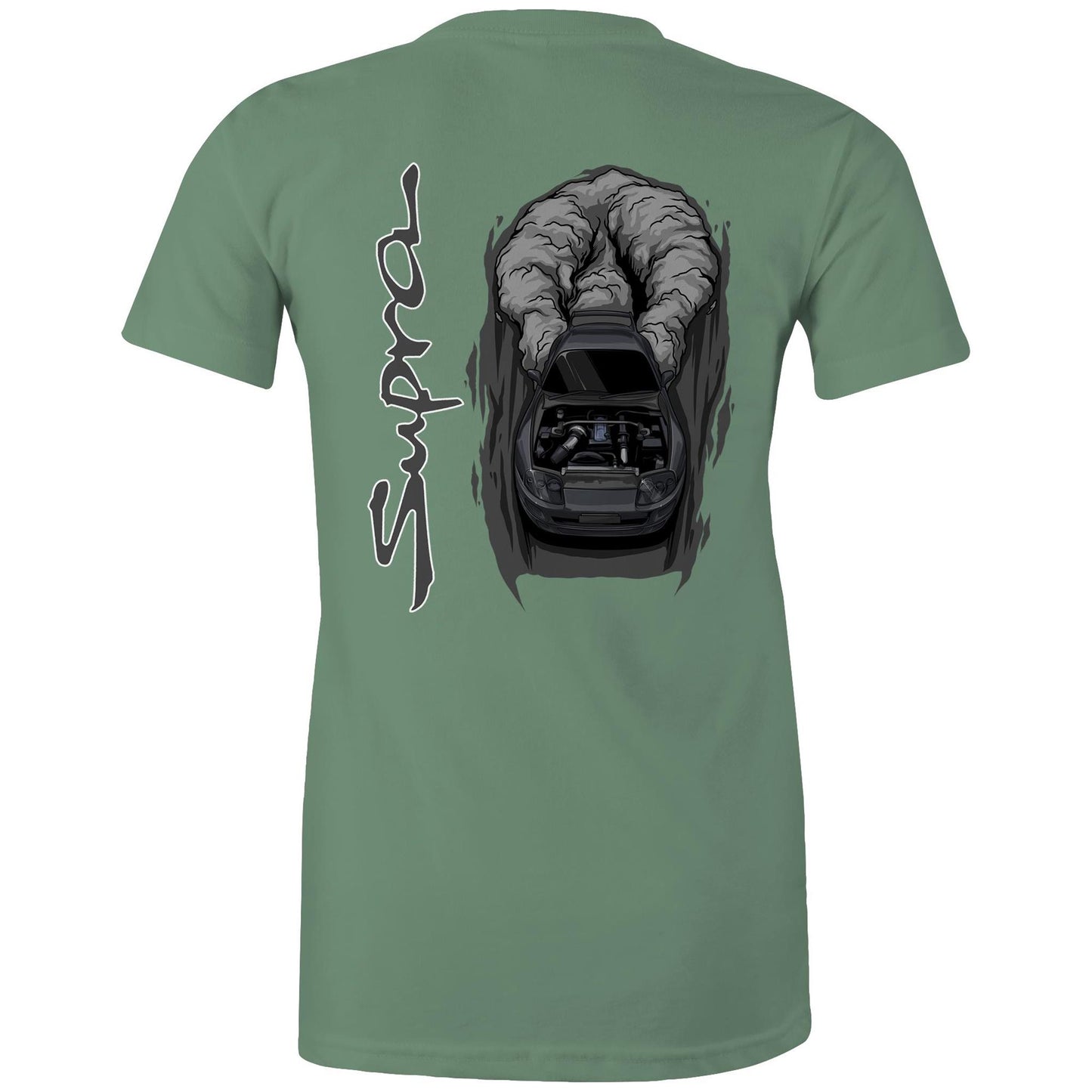 Toyota Supra Burnout Womans Tee