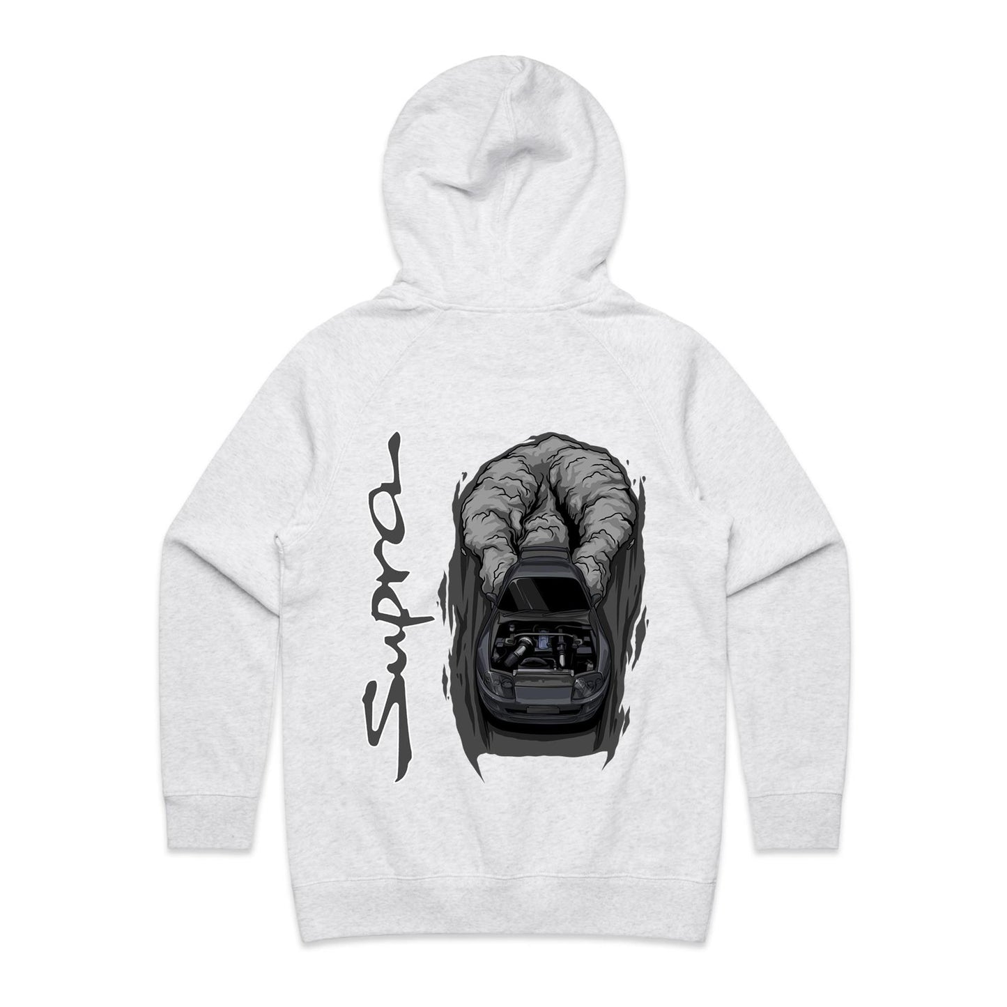 Toyota Supra Burnout Womans Hoodie