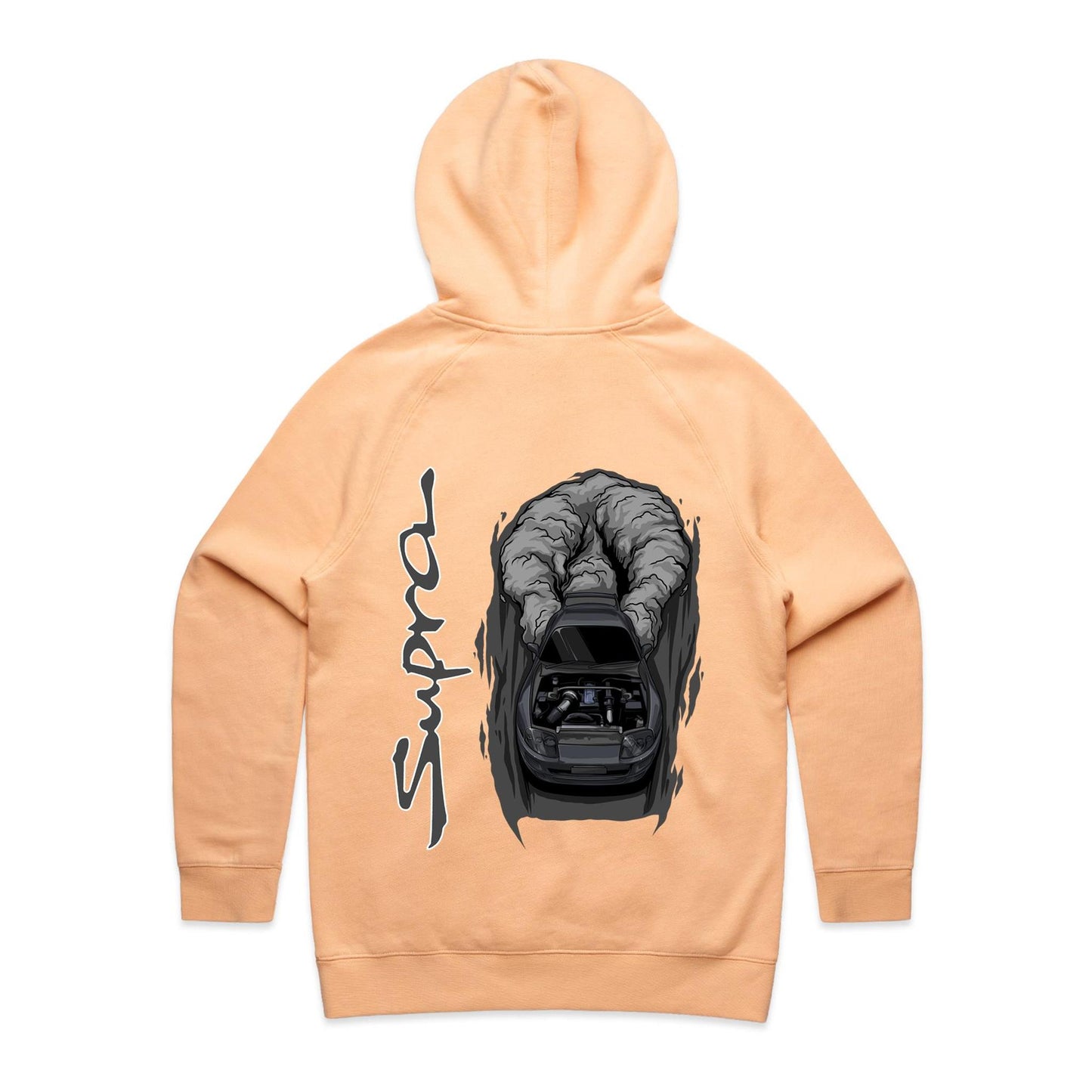 Toyota Supra Burnout Womans Hoodie