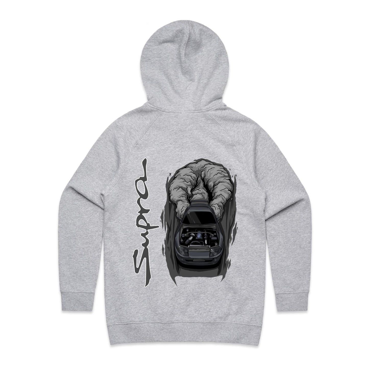 Toyota Supra Burnout Womans Hoodie