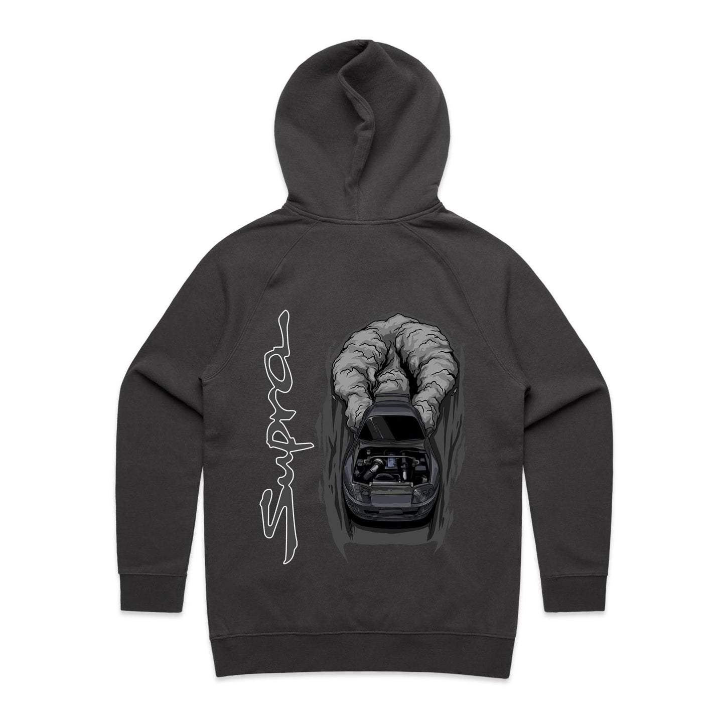 Toyota Supra Burnout Womans Hoodie
