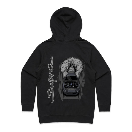 Toyota Supra Burnout Womans Hoodie