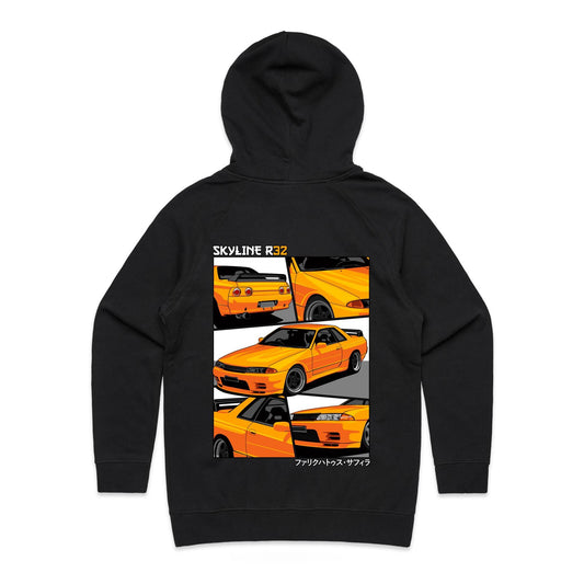 R32 Skyline Womans Hoodie